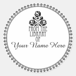 Adesivo Marcador de Estilo Deco Arredondado