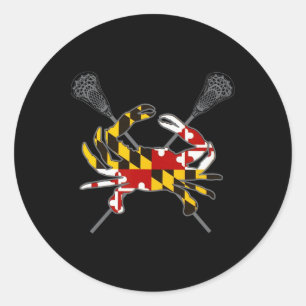Adesivo Marcar Maryland Crab Lacrosse Cruzada Stick Md Fla