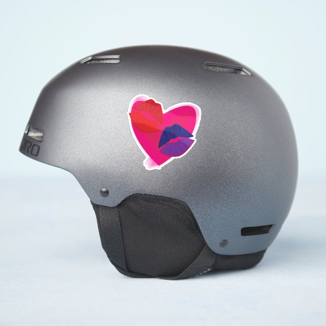 Adesivo Marcas de Beijo (Lado do capacete)