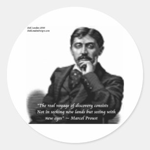 Adesivo Marcel Proust & Citação Famosa