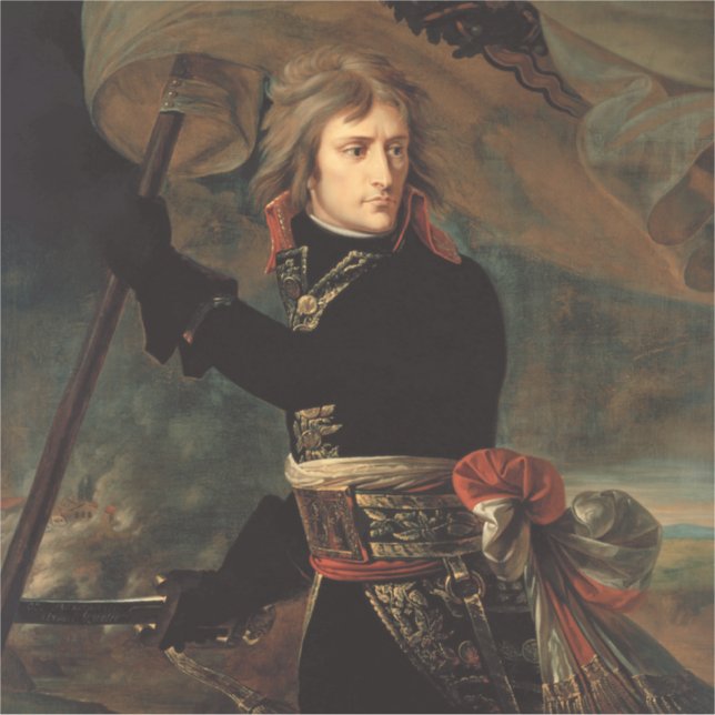 Adesivo Marcha de Napoleão Bonaparte na Batalha de Arcole (Frente)