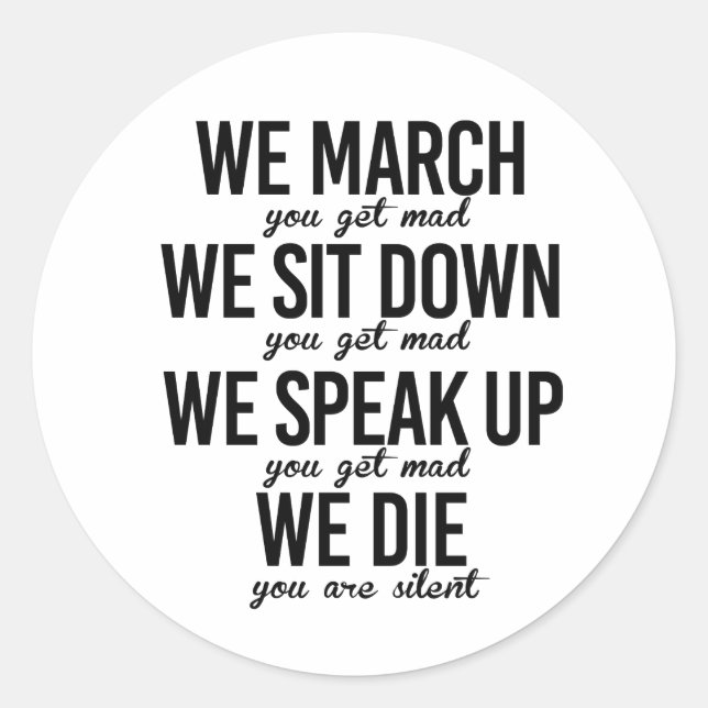 Adesivo Marchamos Sentamo-nos Falamos (Frente)