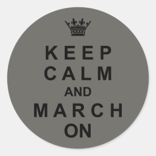 Adesivo Marchando Banda Fique Calmo E Marche Em Frente