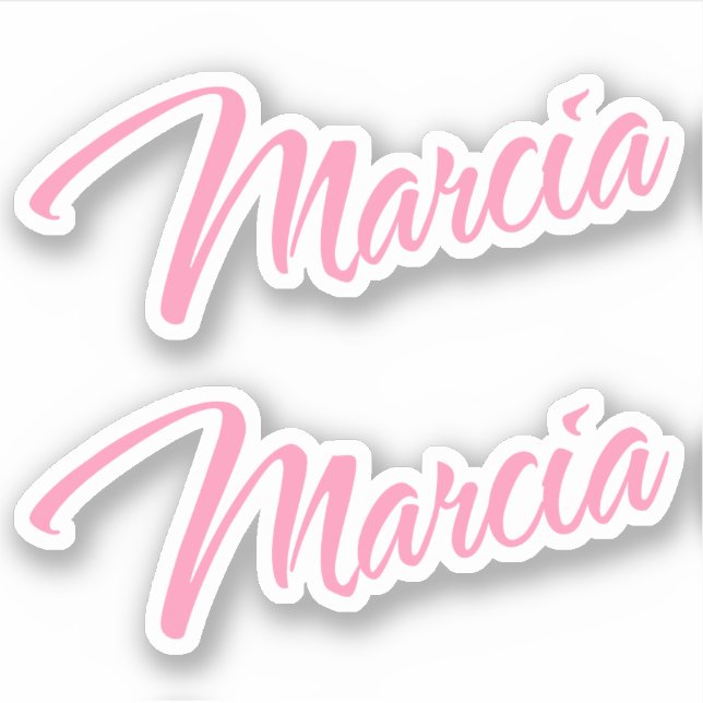 Adesivo Marcia Decorative Name (Nome decorativo da Márcia) (Frente)