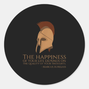 Adesivo Marco Aurélio Citação Da Felicidade - Romano Antig