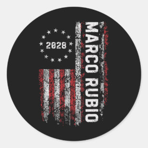 Adesivo Marco Rubio 2028 Presidente 48 Campanha Eleitoral