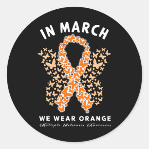 Adesivo Março Vestimos Orange Ms Multiple Sclerosis Awaren