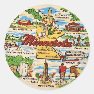 Adesivo Marcos Históricos de Minnesota