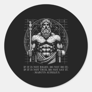 Adesivo Marcus Aurelius Stoicism Citação De Sabedoria. Sej