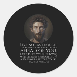 Adesivo Marcus Aurelius Stoicismo - Filosofia Estática Rom
