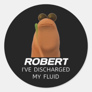 Adesivo Marcus O Verme Robert Eu Descarreguei Meu Fluido G