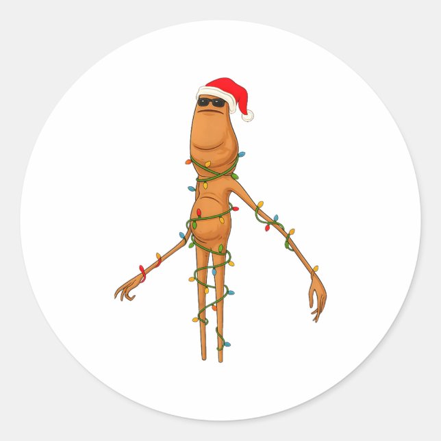 Adesivo Marcus The Worm, Funny Christmas Lights  (Frente)