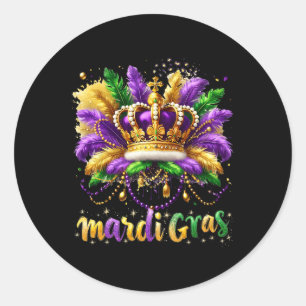 Adesivo Mardi Gras 2025 Jester Outfit Kids Meninos