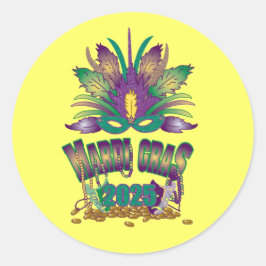 Adesivo Mardi Gras 2025 Sticker