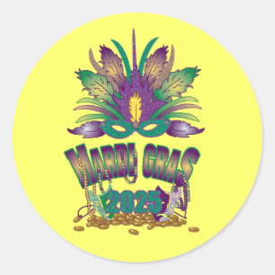Adesivo Mardi Gras 2025 Sticker
