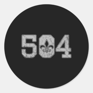 Adesivo Mardi Gras 504 T Shirt Nola New Orleans Louisiana