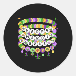 Adesivo Mardi Gras Amizade Bracelet Mardi Gras Miçanga Ki