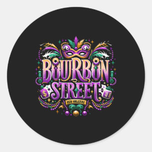 Adesivo Mardi Gras Bourbon Street Parade Celebração New O