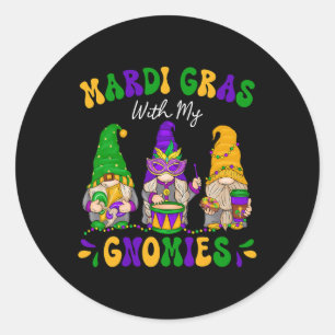 Adesivo Mardi Gras Com Minhas Gnomias Miçangas Mardi Gras