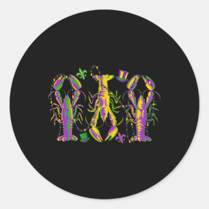 Adesivo Mardi Gras Crawfish Happy Mardi Gras 2025 Matching