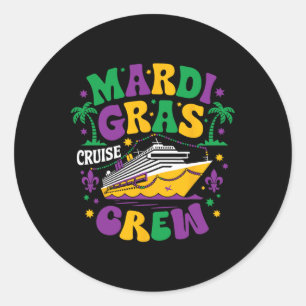 Adesivo Mardi Gras Cruise Crew 2025 Trip Family Matching C