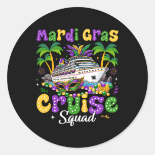 Adesivo Mardi Gras Cruise Crew 2025 Trip New Orleans Famil