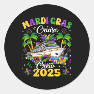 Adesivo Mardi Gras Cruise Crew 2025 Trip New Orleans Famil