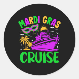 Adesivo Mardi Gras Cruise Crew 2025 Trip New Orleans Famil