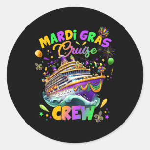 Adesivo Mardi Gras Cruise Crew 2025 Trip New Orleans Famil