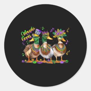Adesivo Mardi Gras Duck Carnival Costume Louisiana Men War