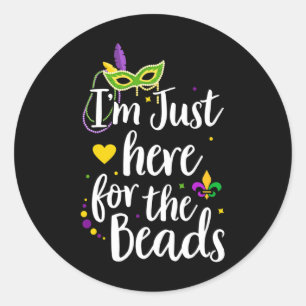 Adesivo Mardi Gras, estou aqui para o presente da Miçanga