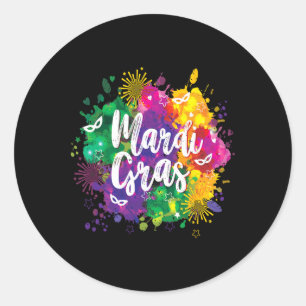 Adesivo Mardi Gras Fat Terça-feira Carnaval de Nova Orlean