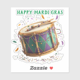 Adesivo Mardi Gras Festive Drum