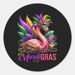 Adesivo Mardi Gras Flamingo Hawaiai, Homens do Partido Tro