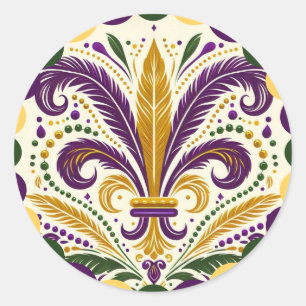 Adesivo Mardi Gras fleur-de-lis