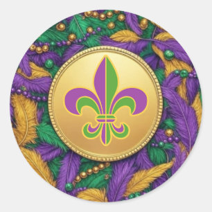 Adesivo Mardi Gras Fleur de lis