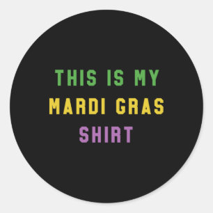 Adesivo Mardi Gras Funny Party - Presente Único De Nova Or