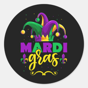 Adesivo Mardi Gras Jester Outfit Shirt