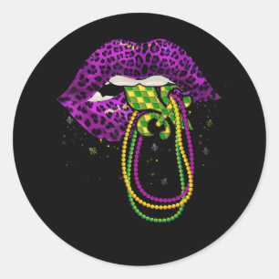 Adesivo Mardi Gras Lábios Queen Fat Bead Terça-feira Nov