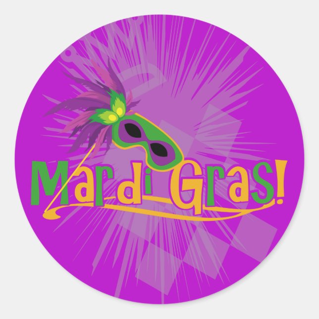 Adesivo Mardi Gras Mask (Frente)