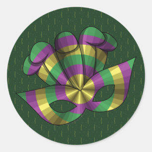 Adesivo Mardi Gras Mask Sticker