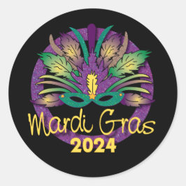 Adesivo Mardi Gras Mask Sticker -2024