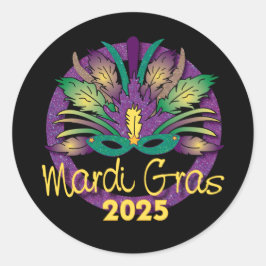Adesivo Mardi Gras Mask Sticker -2025