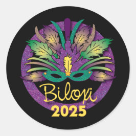 Adesivo Mardi Gras Mask Sticker - 2025 - Biloxi, MS