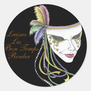 Adesivo Mardi Gras Mask Stickers
