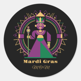 Adesivo Mardi Gras Mom 2026 Queen