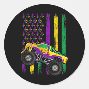 Adesivo Mardi Gras Monster Miçanga Sinalizador de Caminhão