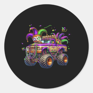Adesivo Mardi Gras Monster Truck Kids Toddlers New Orleans
