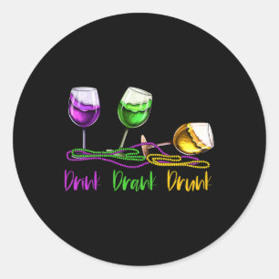 Adesivo Mardi Gras Outfit For Women Men Wine Party Drente