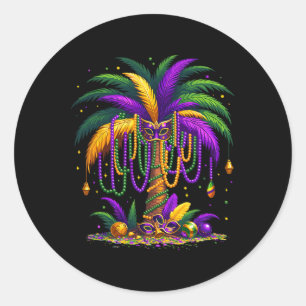Adesivo Mardi Gras Palm Tree Hawaiai Tropical Party Men W